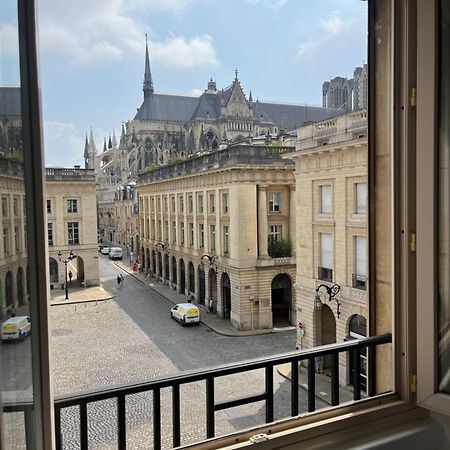 Royal Home, Hypercentre Reims Avec Vue Cathedrale Exterior photo